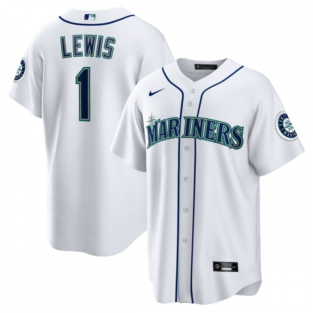 Kyle Lewis Seattle Mariners Replica Player Name Jersey - White-Pro Kit Vault | Brand New 26/27 Sports Jerseys